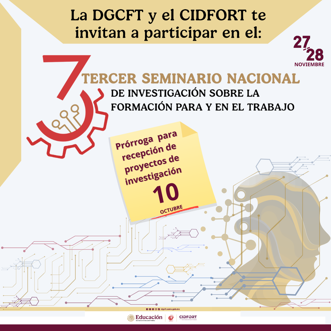 Invitación al 3er. Seminario Nacional de Investigación sobre la Formación para y en el Trabajo